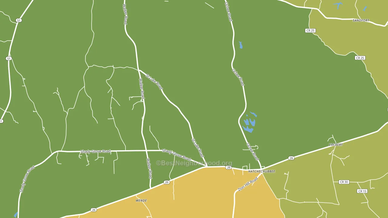 36858, AL block-group voter-turnout map