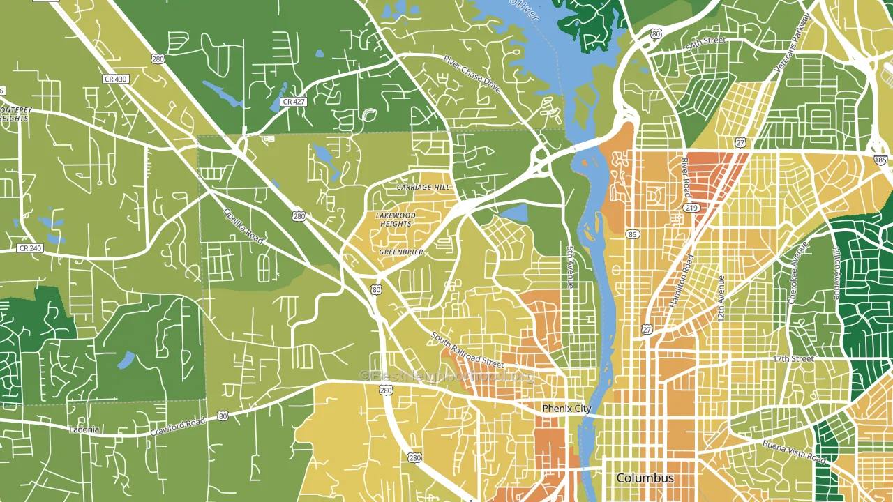 36867, AL block-group voter-turnout map