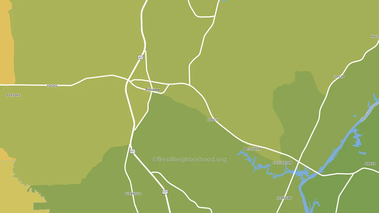 36871, AL block-group voter-turnout map