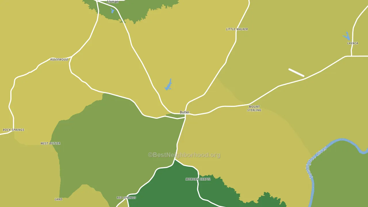 36904, AL block-group voter-turnout map