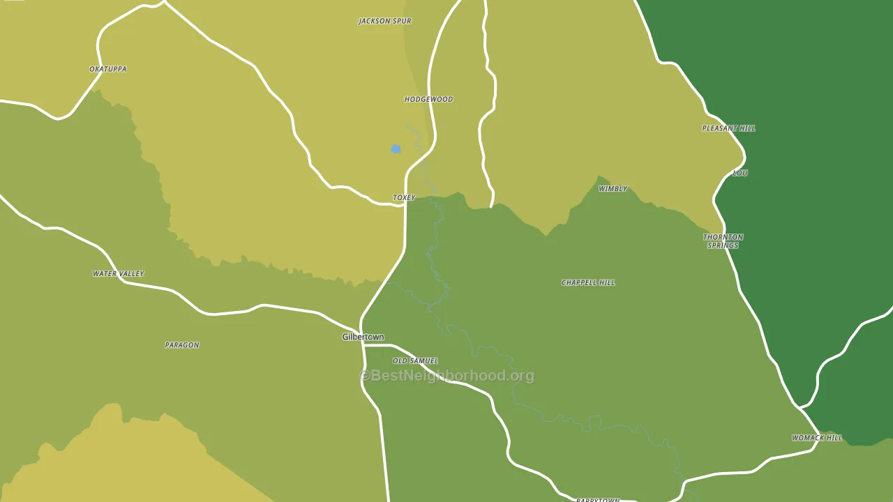 36908, AL block-group voter-turnout map