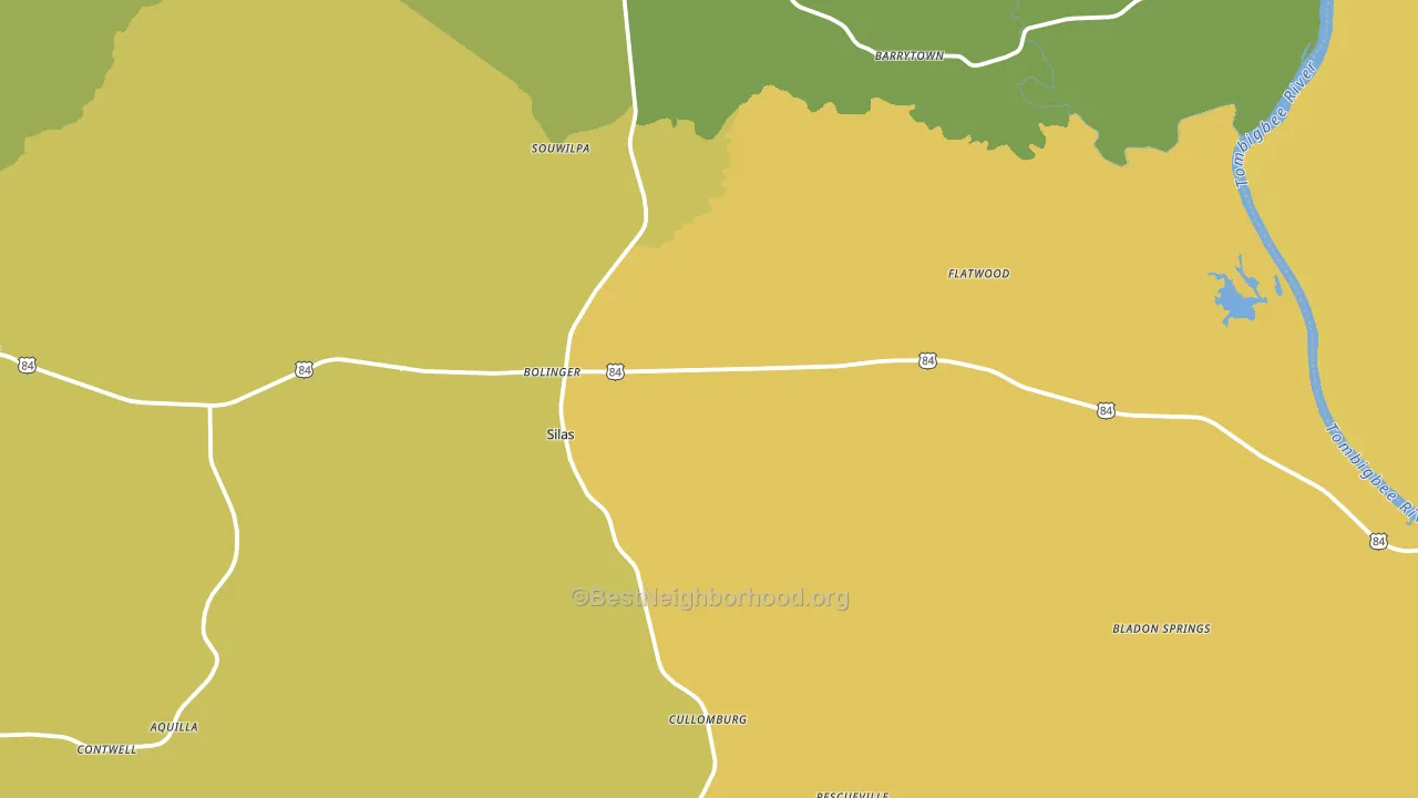 36919, AL block-group voter-turnout map
