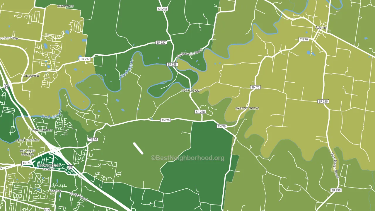 37010, TN block-group voter-turnout map
