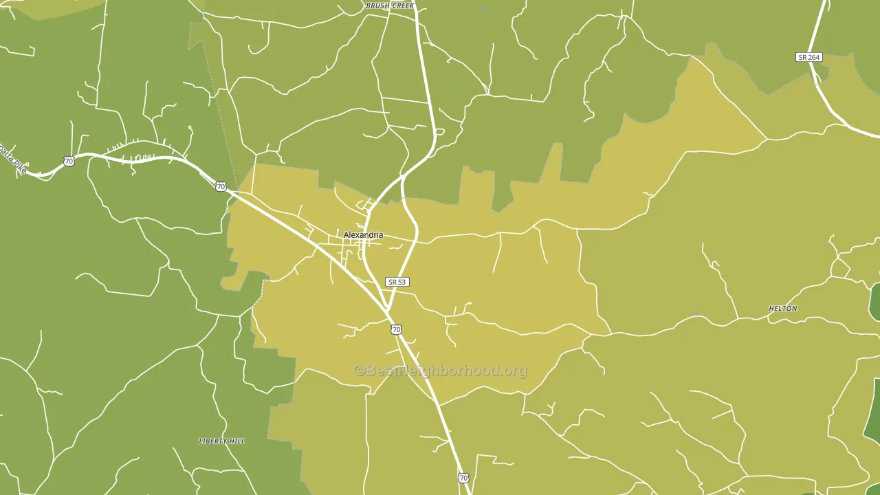 37012, TN block-group voter-turnout map