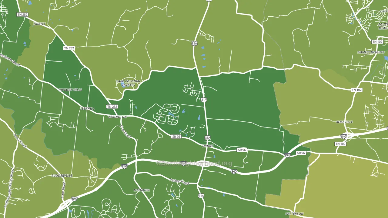 37014, TN block-group voter-turnout map