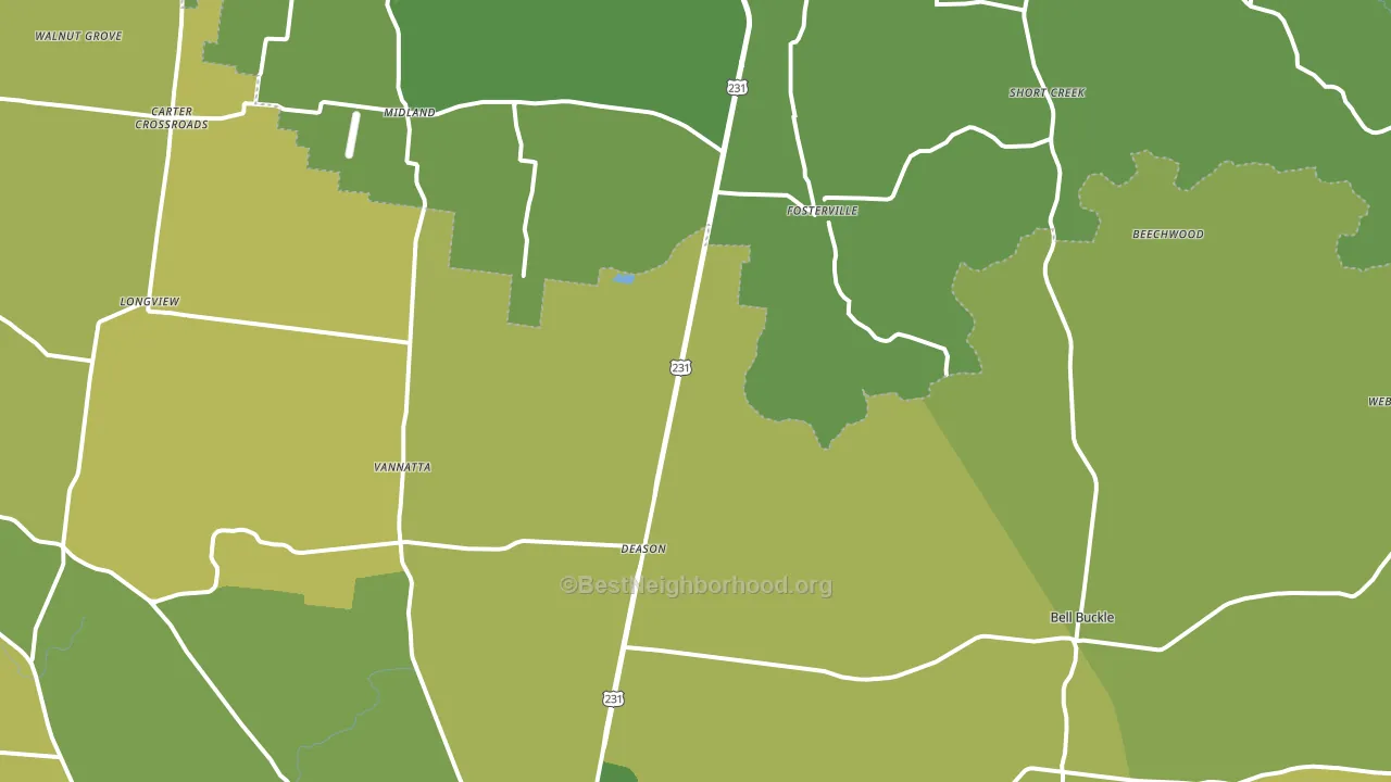 37020, TN block-group voter-turnout map