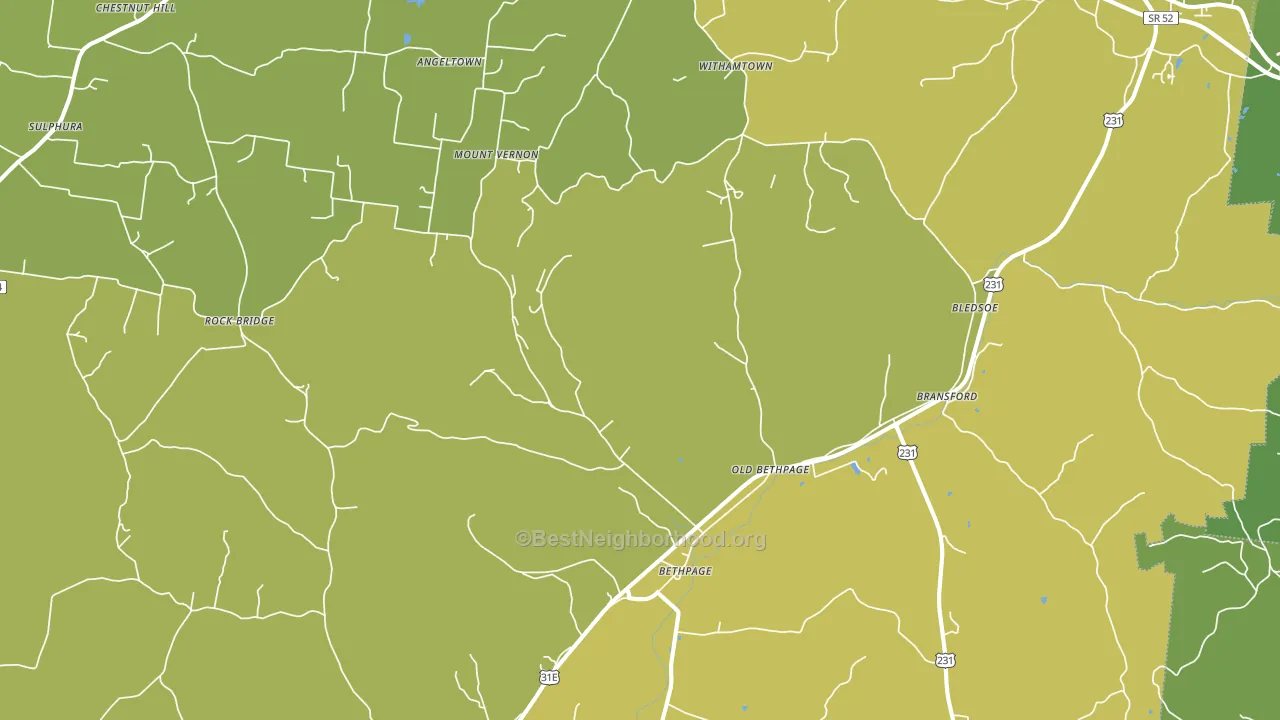 37022, TN block-group voter-turnout map