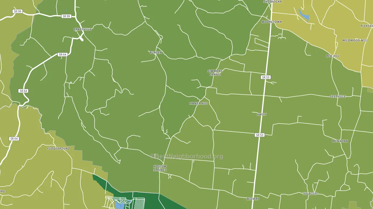 37026, TN block-group voter-turnout map