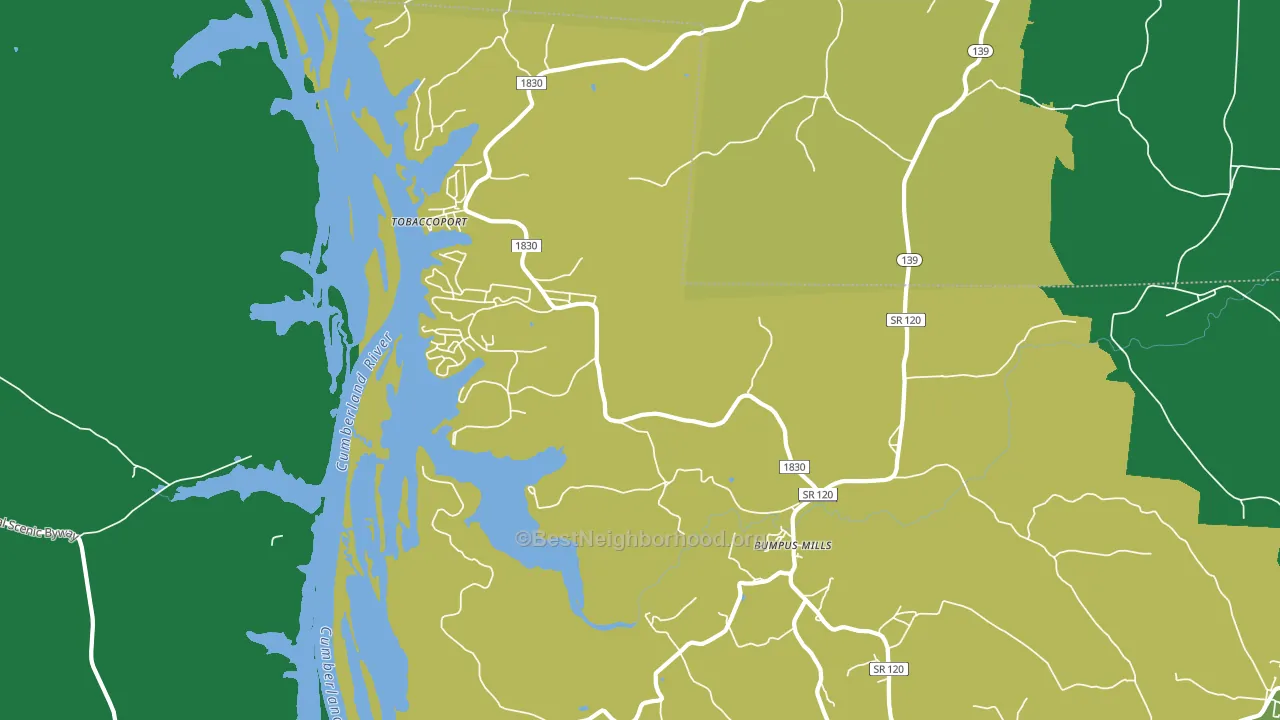 37028, TN block-group voter-turnout map