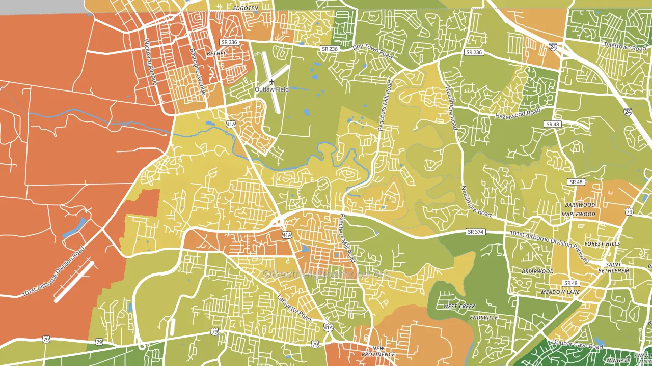37042, TN block-group voter-turnout map