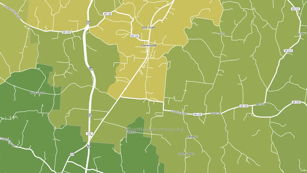 37047, TN block-group voter-turnout map