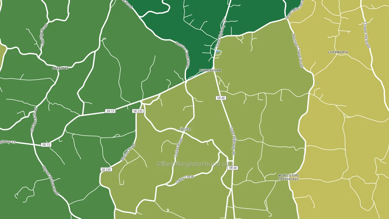 37052, TN block-group voter-turnout map