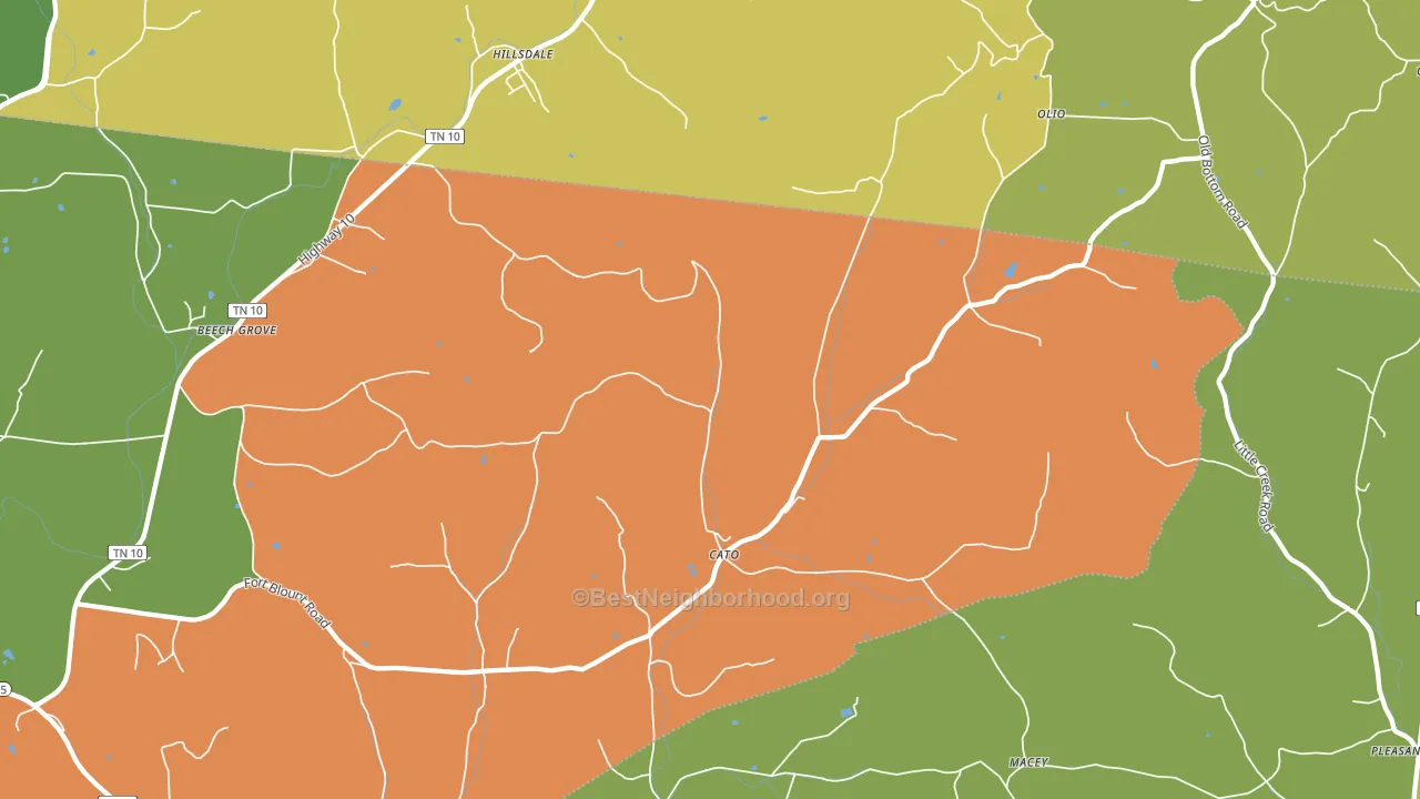 37057, TN block-group voter-turnout map