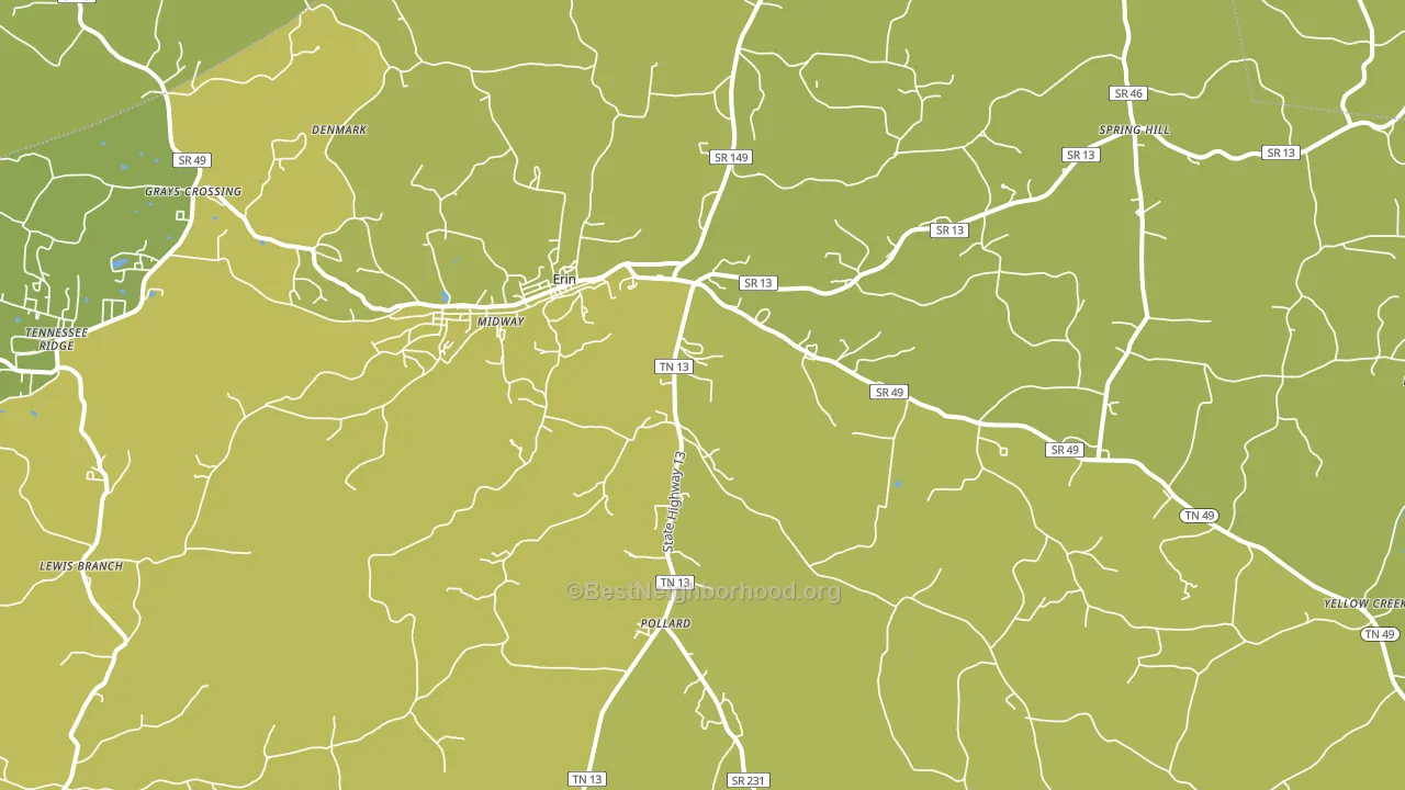 37061, TN block-group voter-turnout map