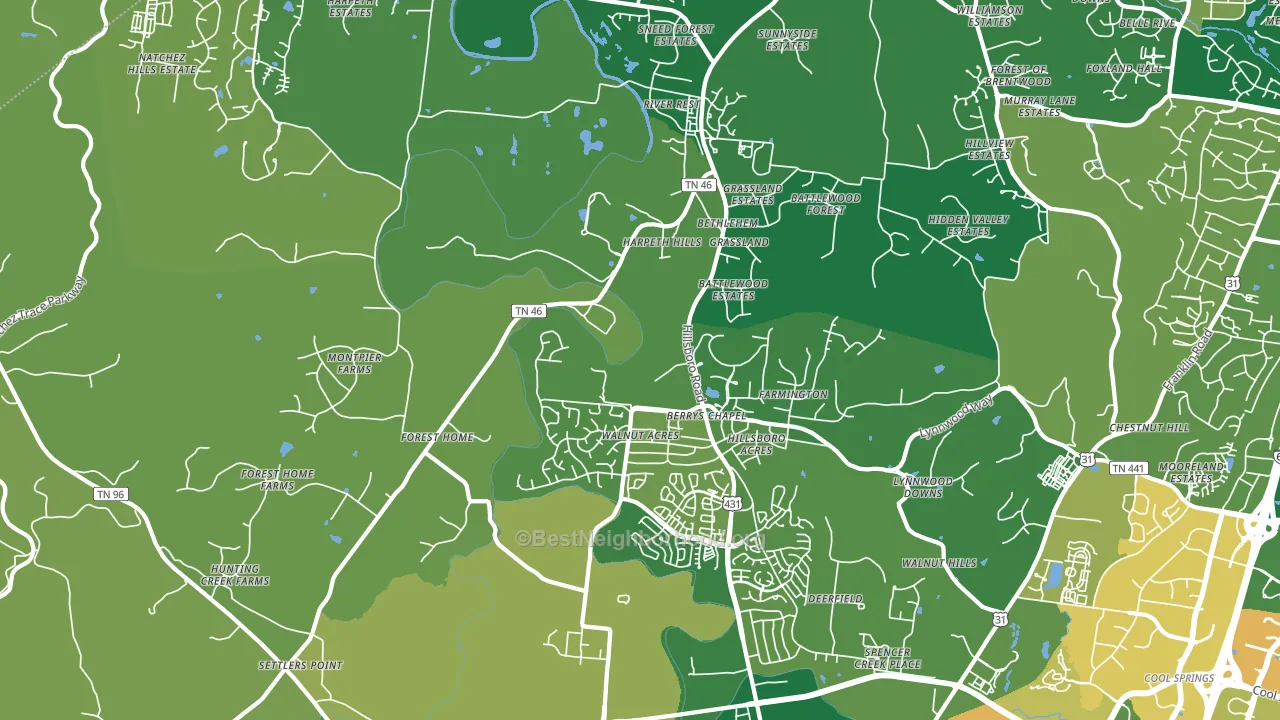 37069, TN block-group voter-turnout map