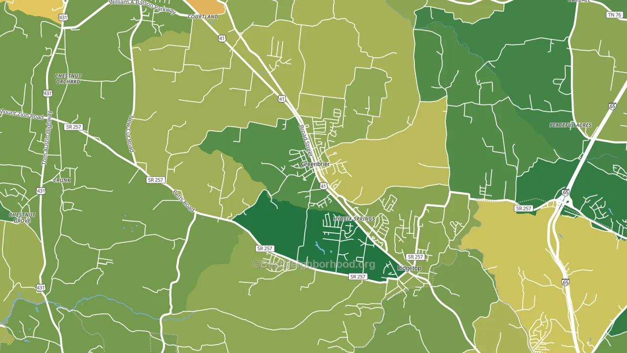 37073, TN block-group voter-turnout map