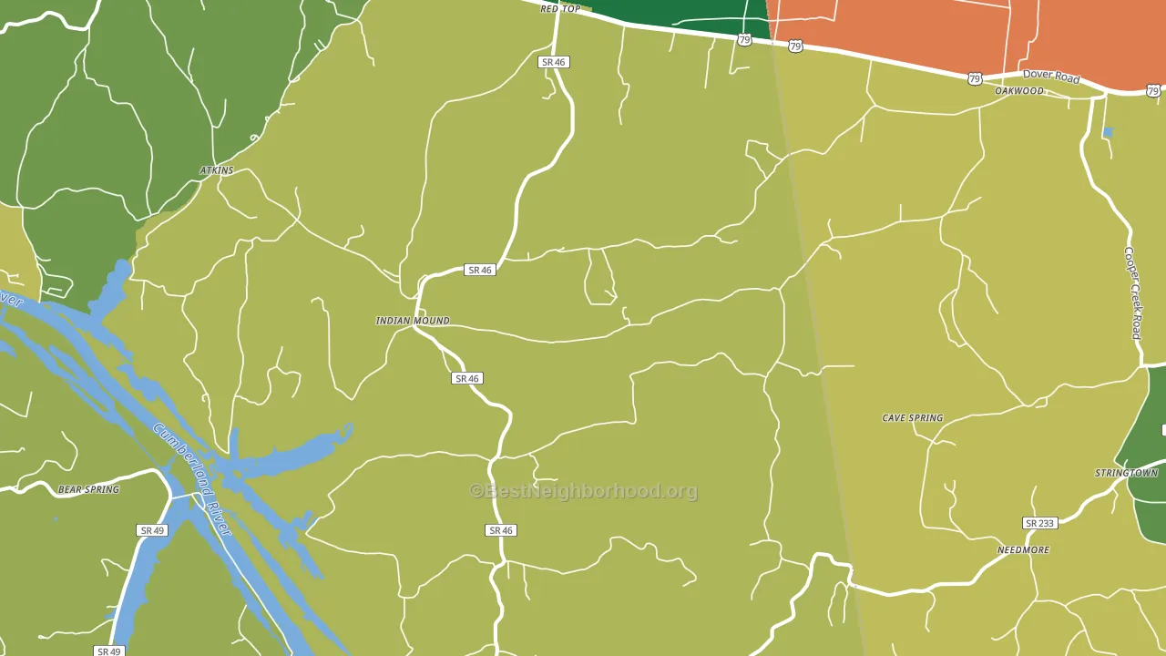 37079, TN block-group voter-turnout map