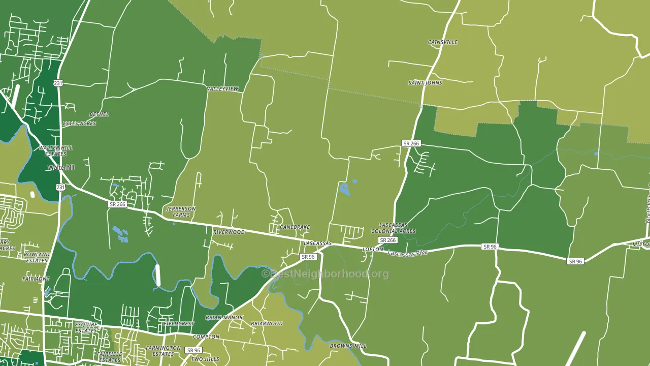 37085, TN block-group voter-turnout map