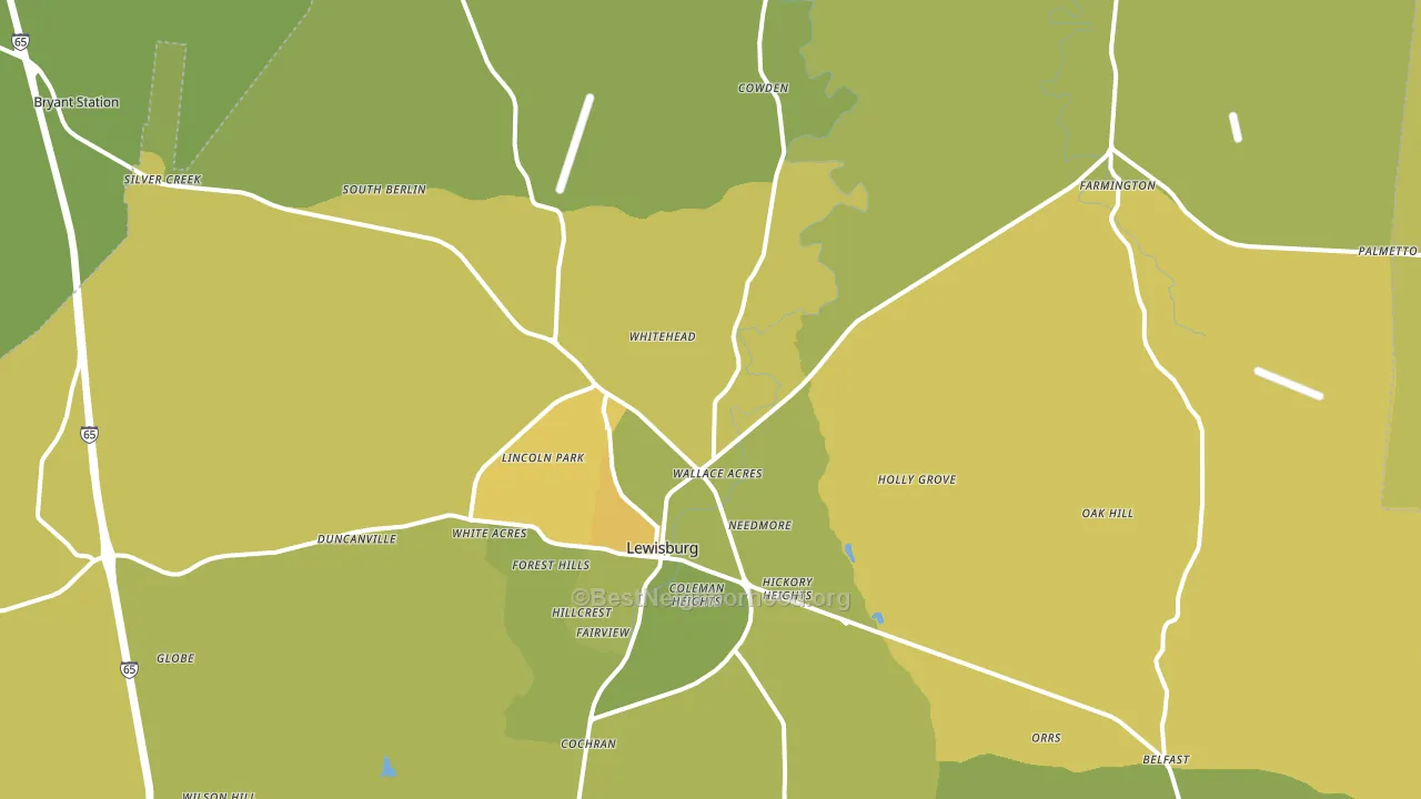 37091, TN block-group voter-turnout map