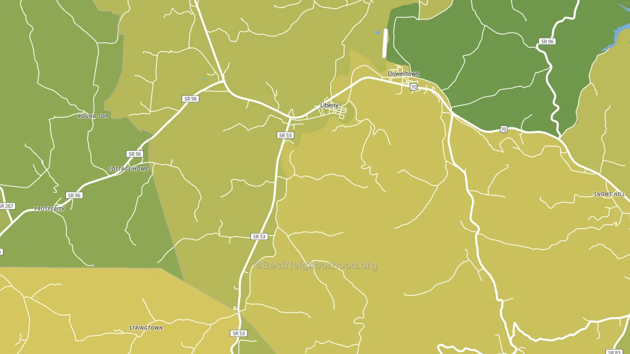 37095, TN block-group voter-turnout map