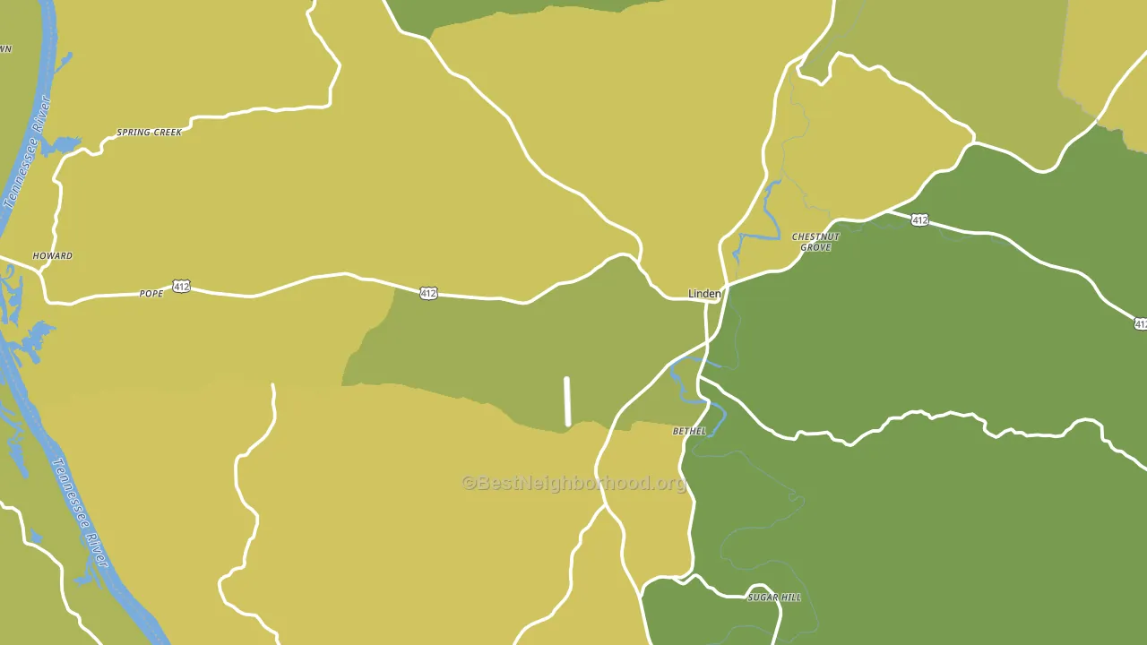 37096, TN block-group voter-turnout map