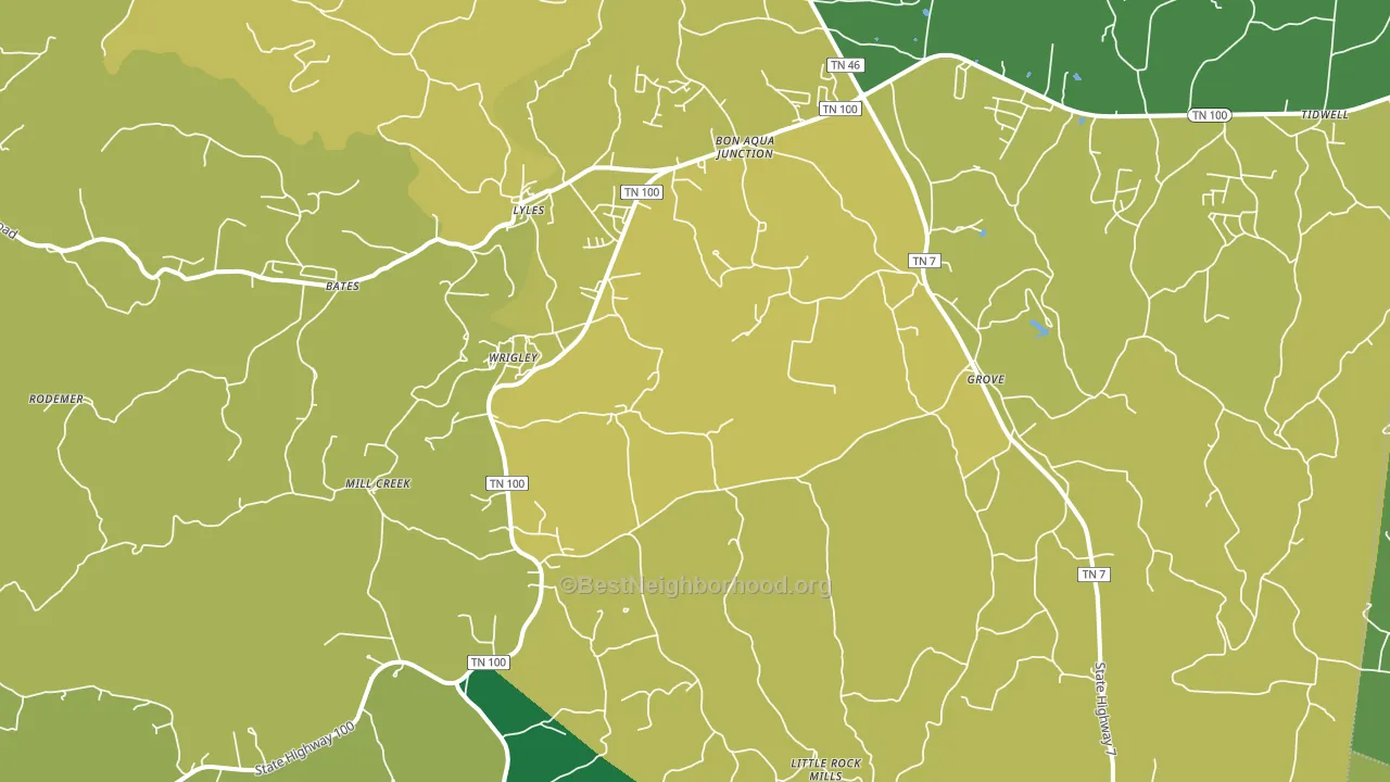 37098, TN block-group voter-turnout map
