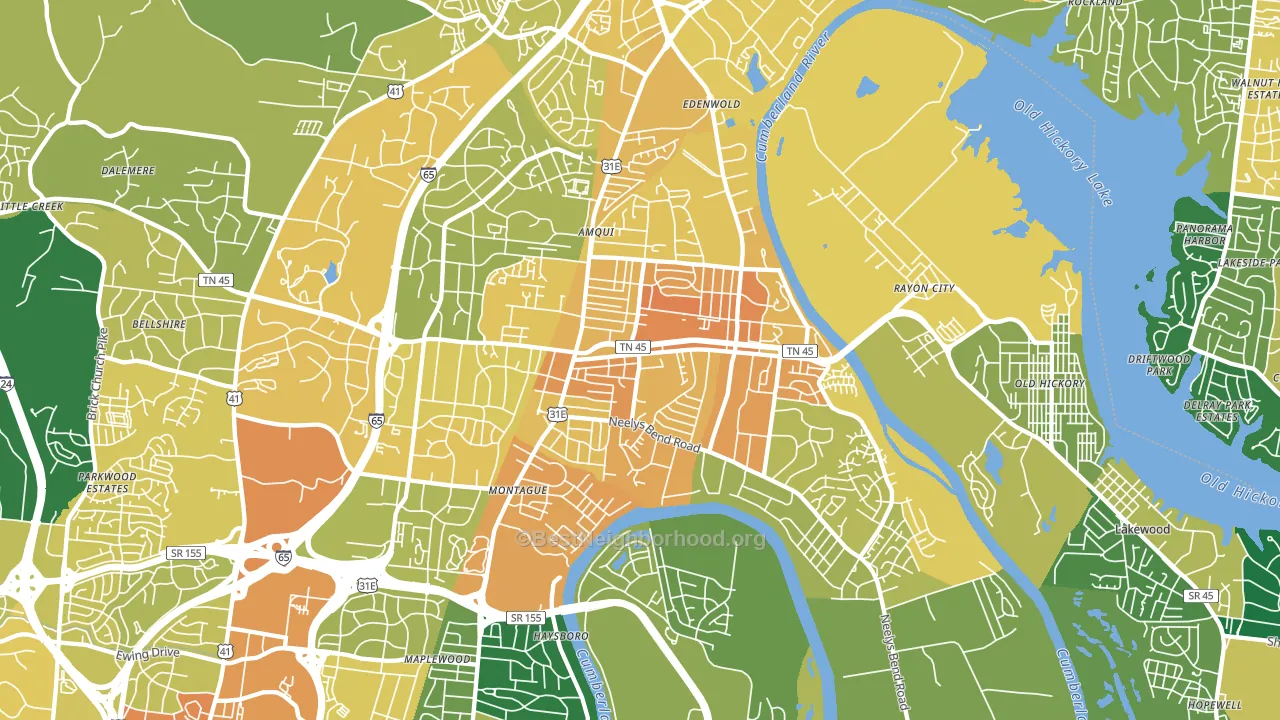 37115, TN block-group voter-turnout map