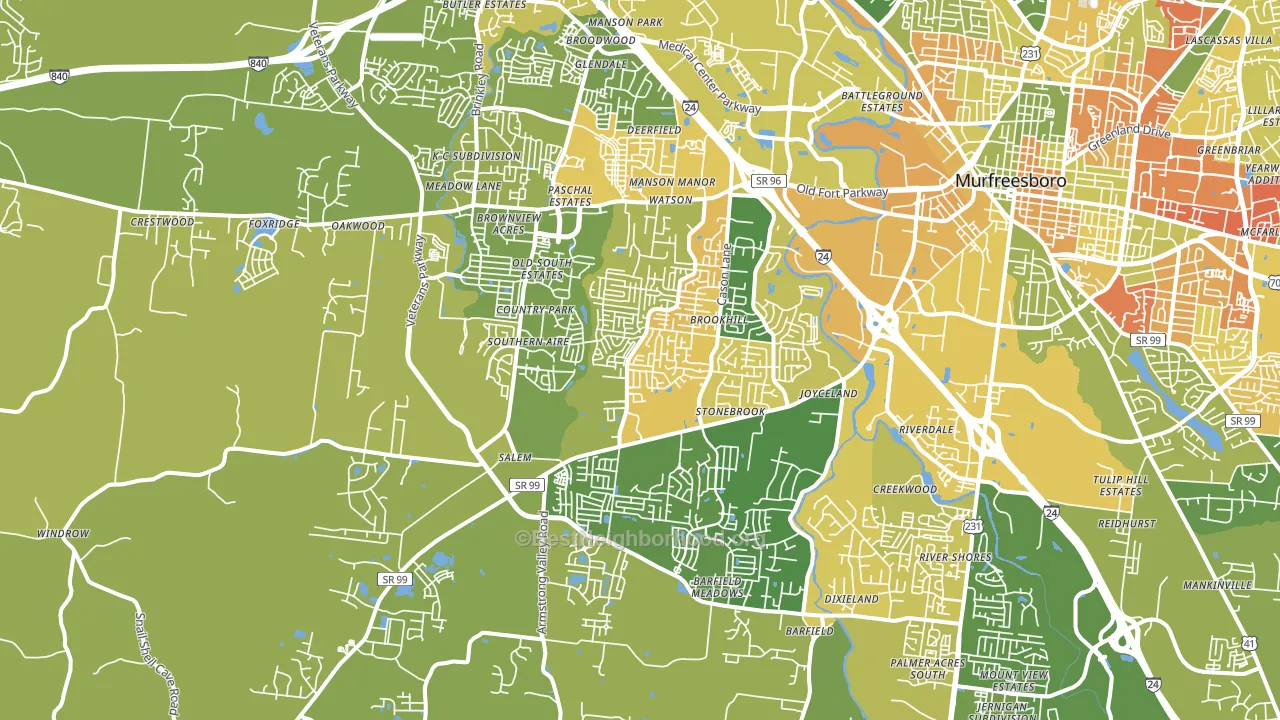 37128, TN block-group voter-turnout map