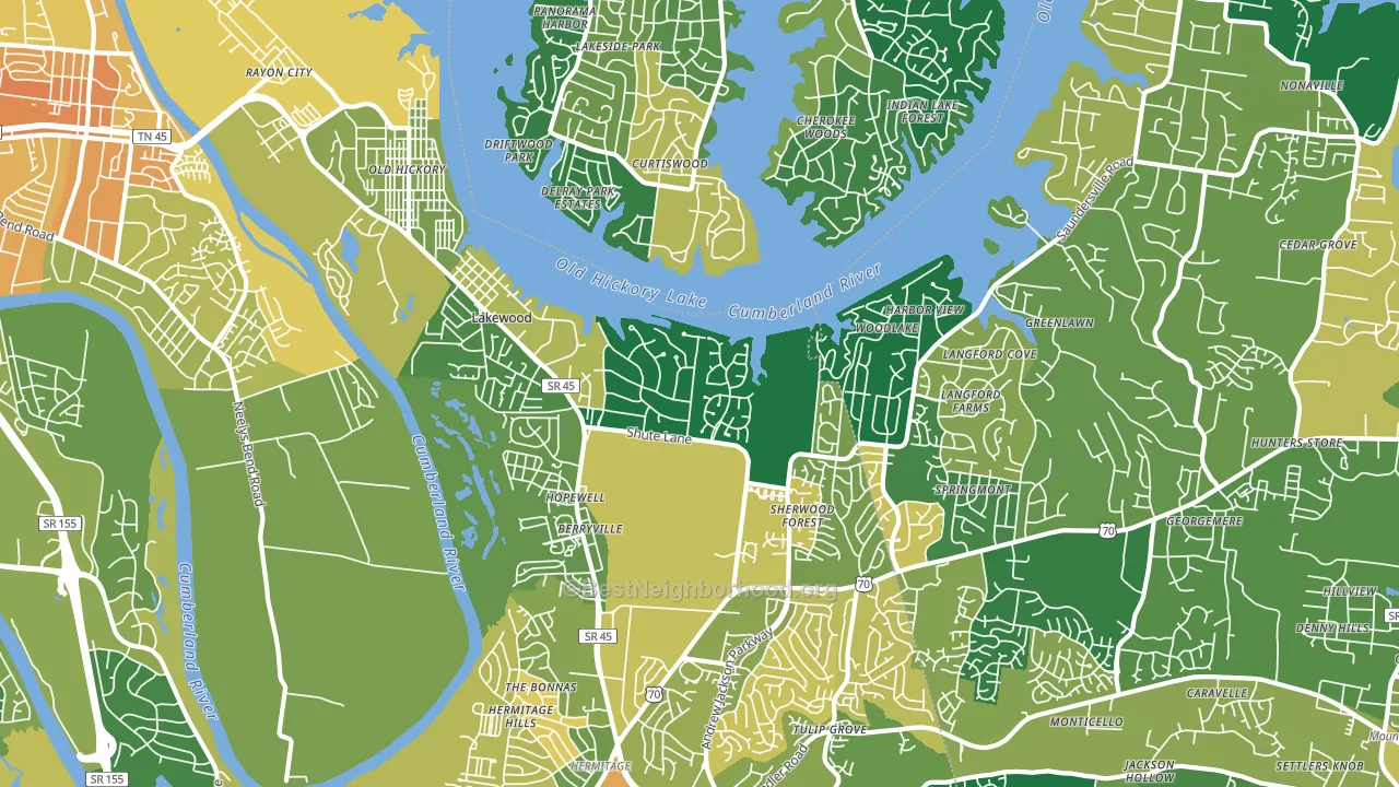 37138, TN block-group voter-turnout map