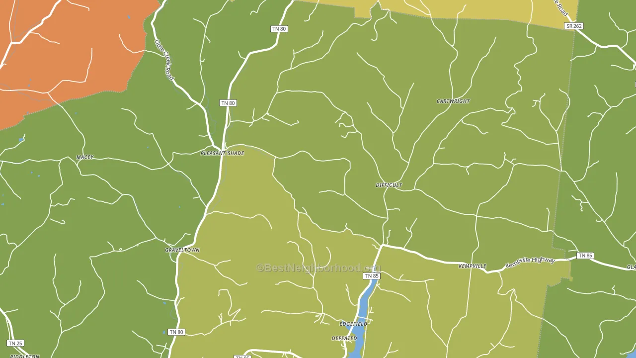 37145, TN block-group voter-turnout map