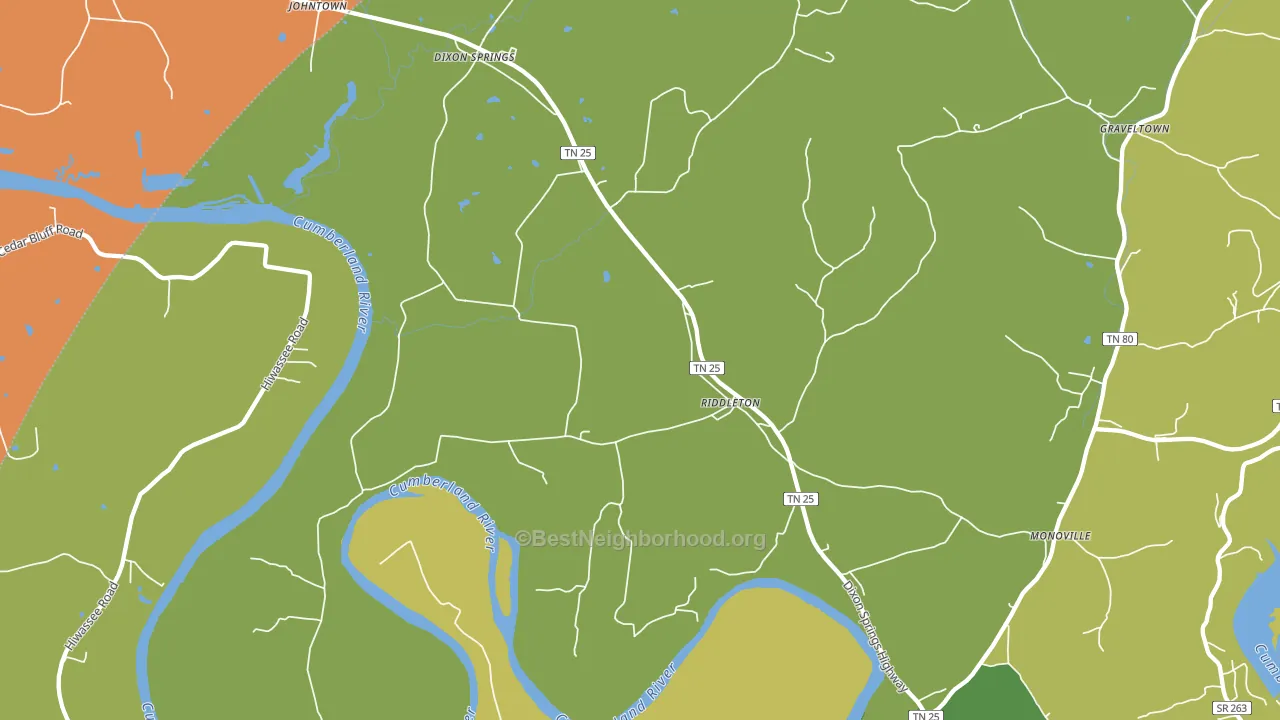 37151, TN block-group voter-turnout map