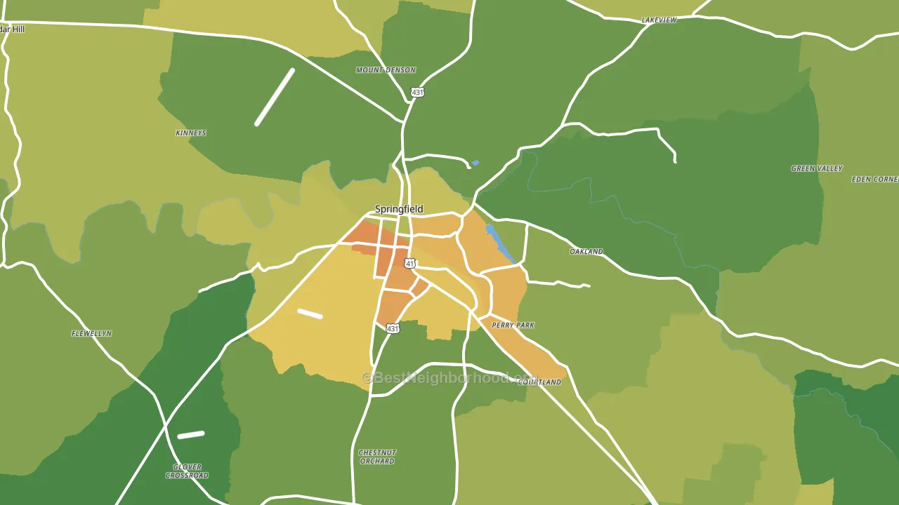 37172, TN block-group voter-turnout map