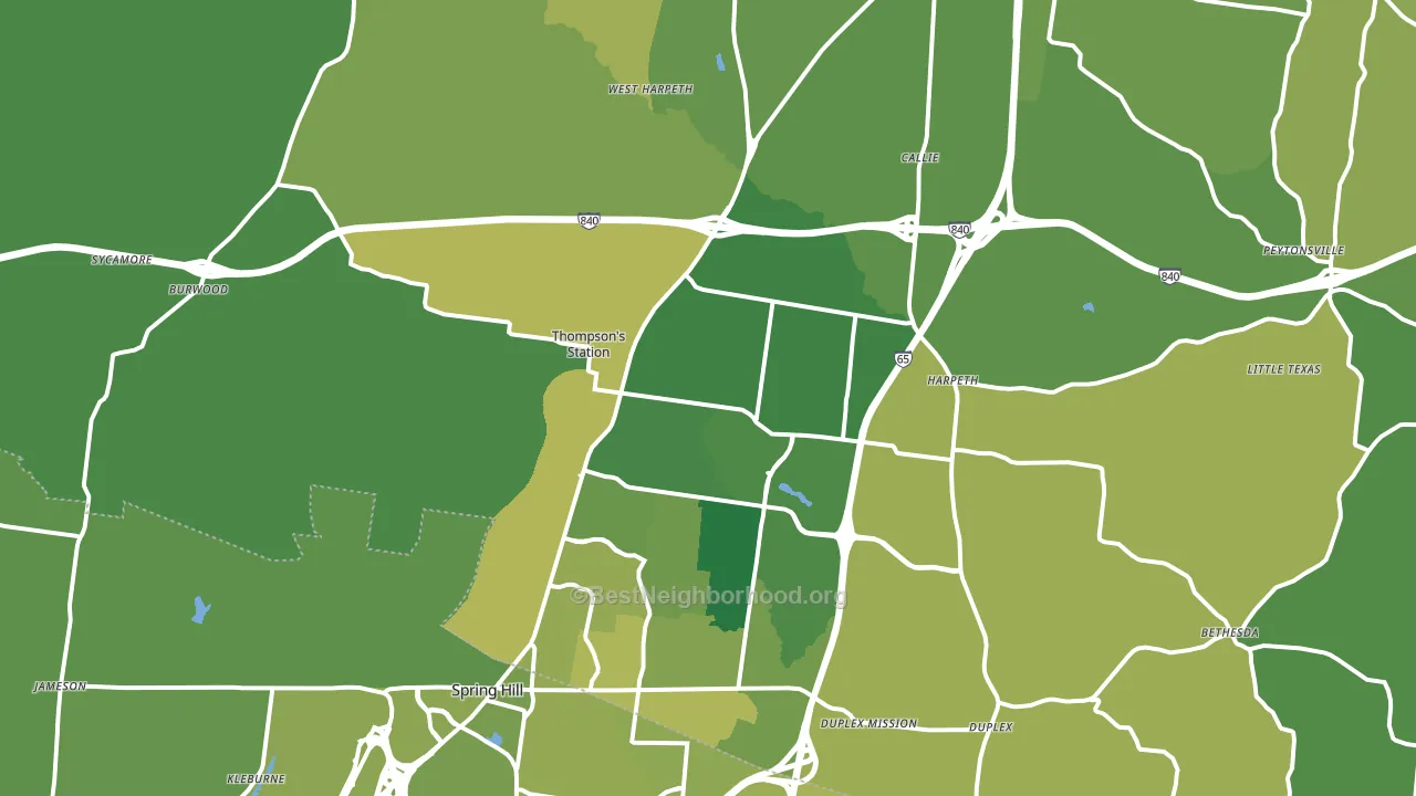 37179, TN block-group voter-turnout map