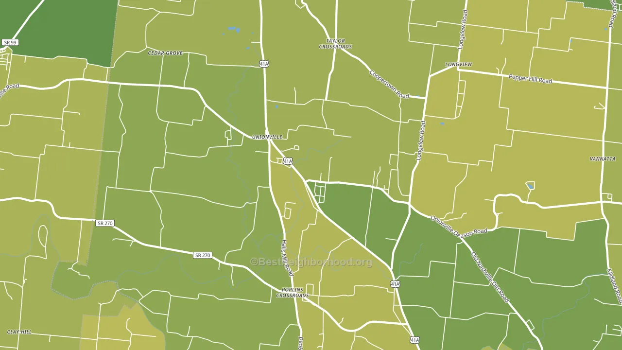 37180, TN block-group voter-turnout map