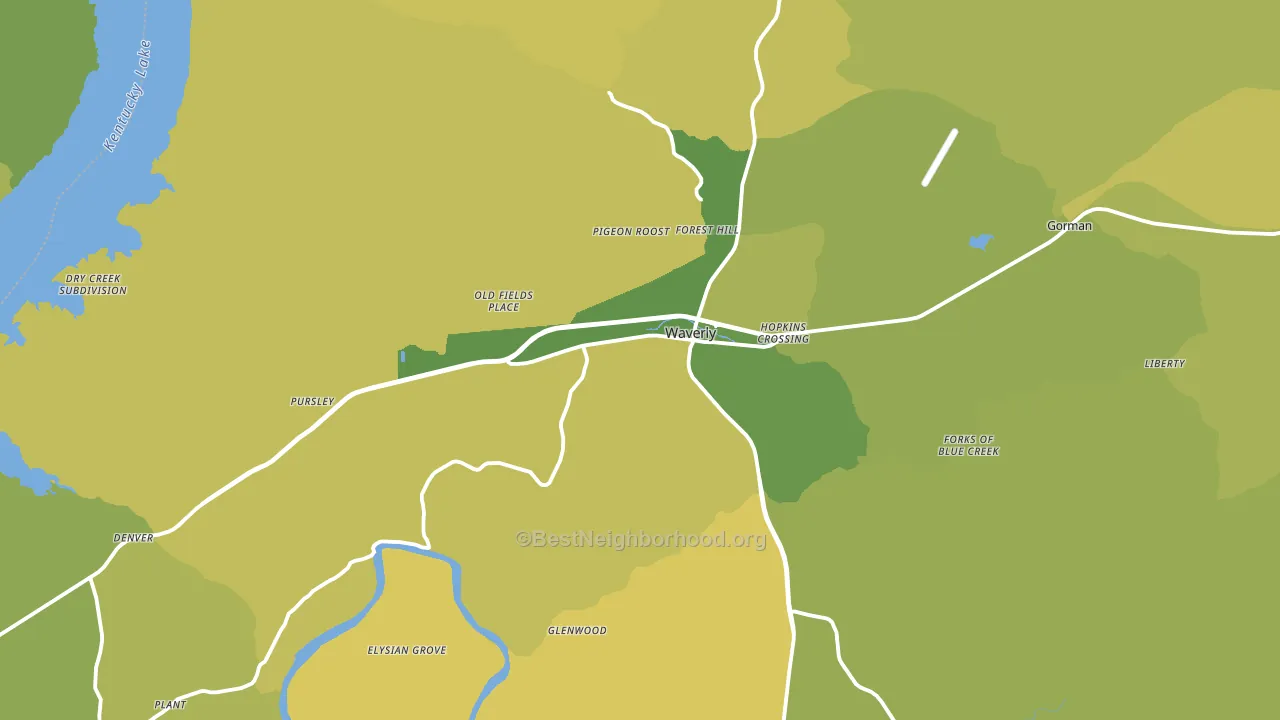 37185, TN block-group voter-turnout map
