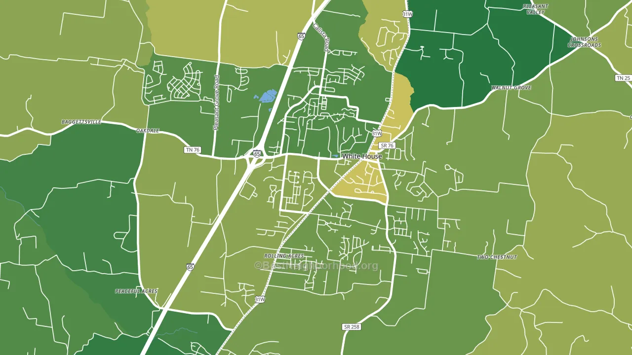 37188, TN block-group voter-turnout map
