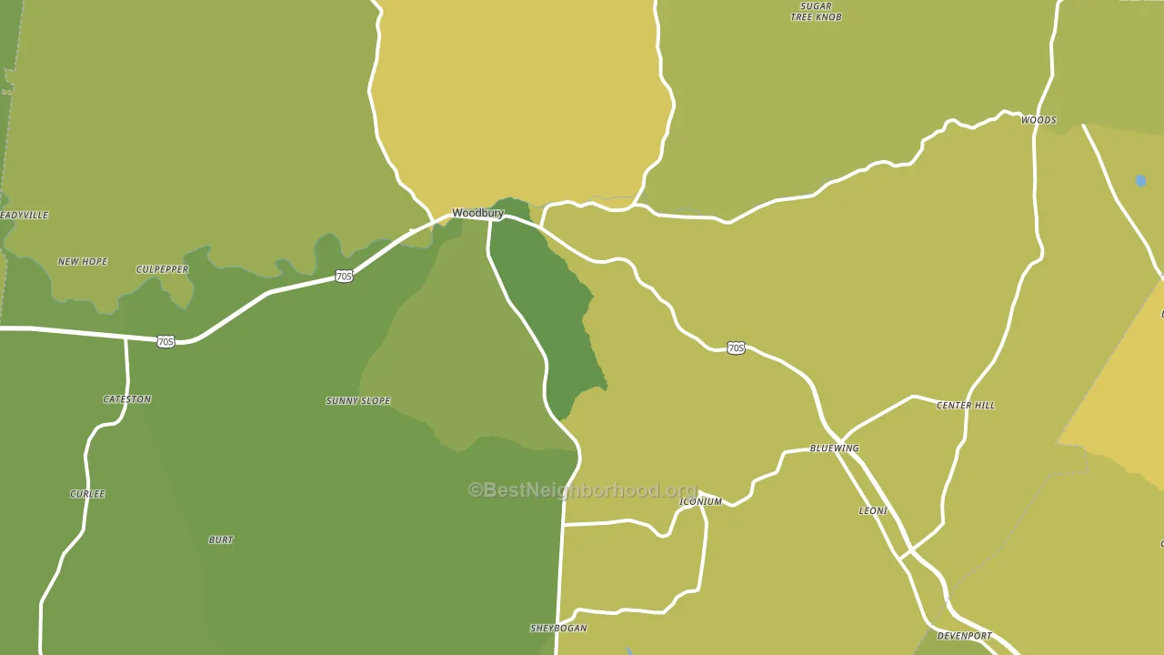 37190, TN block-group voter-turnout map