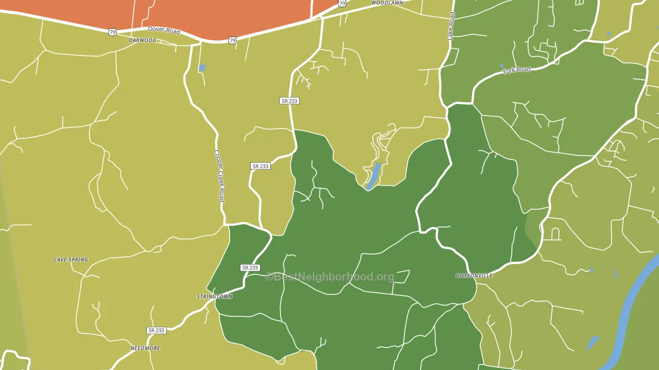 37191, TN block-group voter-turnout map