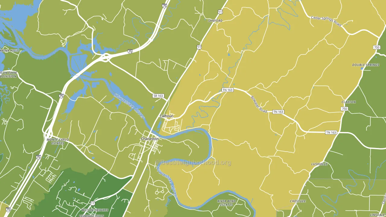 37309, TN block-group voter-turnout map
