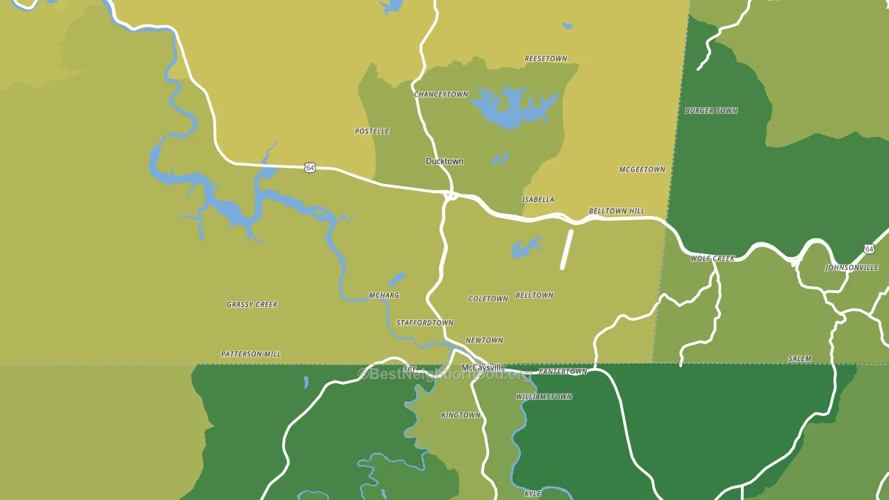 37317, TN block-group voter-turnout map