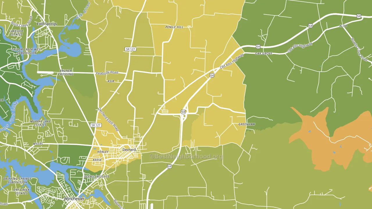 37324, TN block-group voter-turnout map