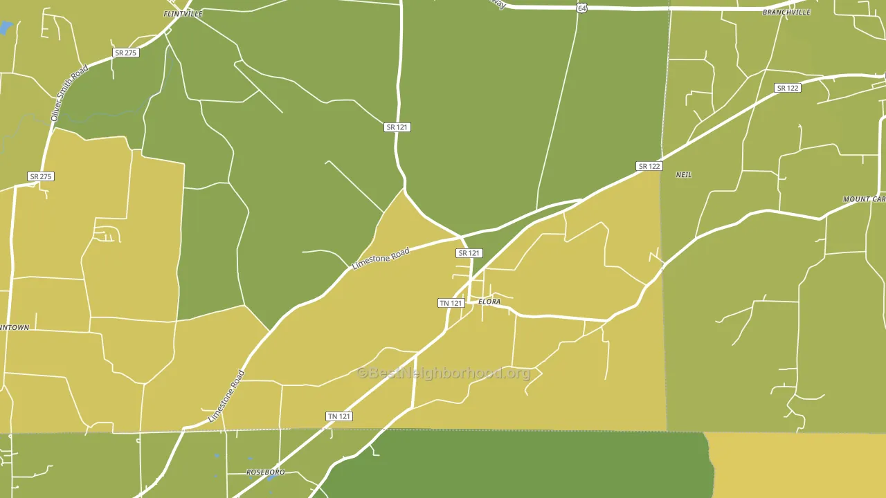 37328, TN block-group voter-turnout map