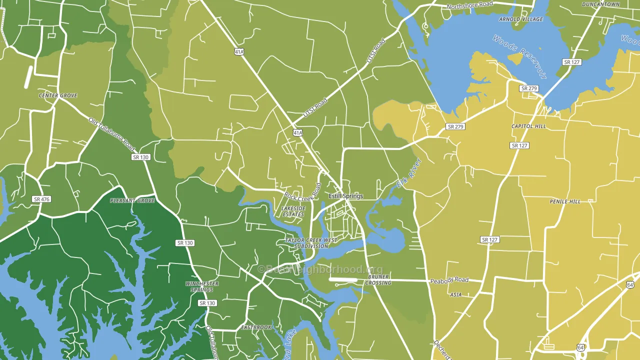 37330, TN block-group voter-turnout map