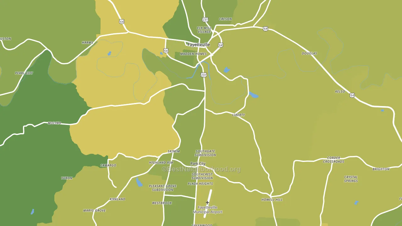 37334, TN block-group voter-turnout map