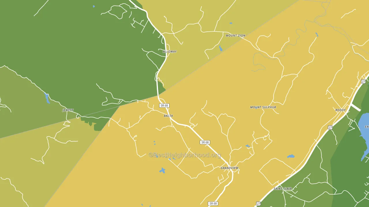 37337, TN block-group voter-turnout map
