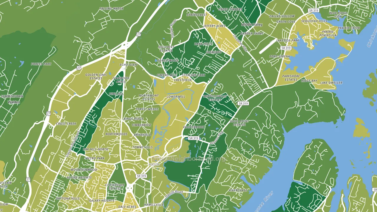 37343, TN block-group voter-turnout map