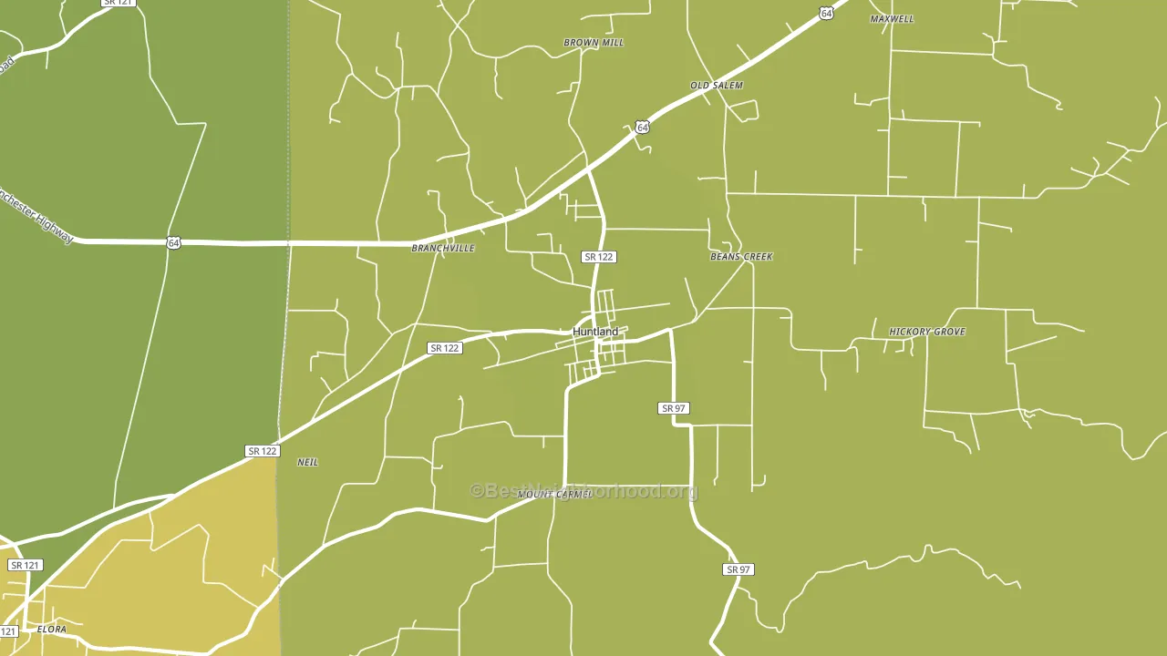 37345, TN block-group voter-turnout map