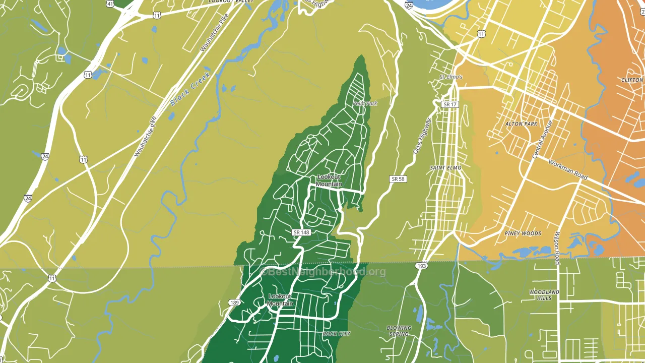 37350, TN block-group voter-turnout map