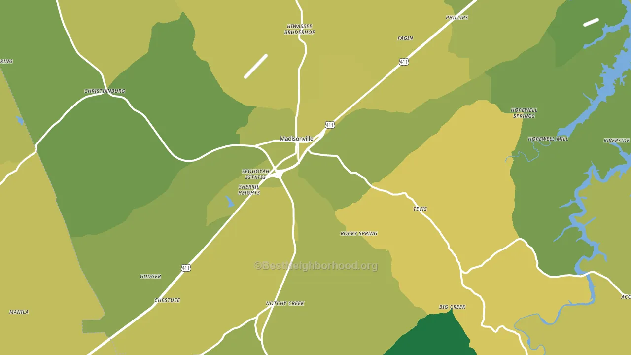 37354, TN block-group voter-turnout map