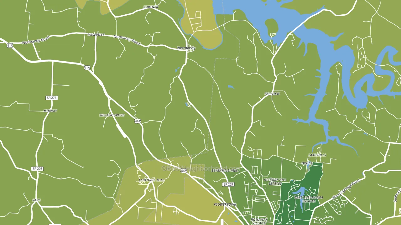 37360, TN block-group voter-turnout map